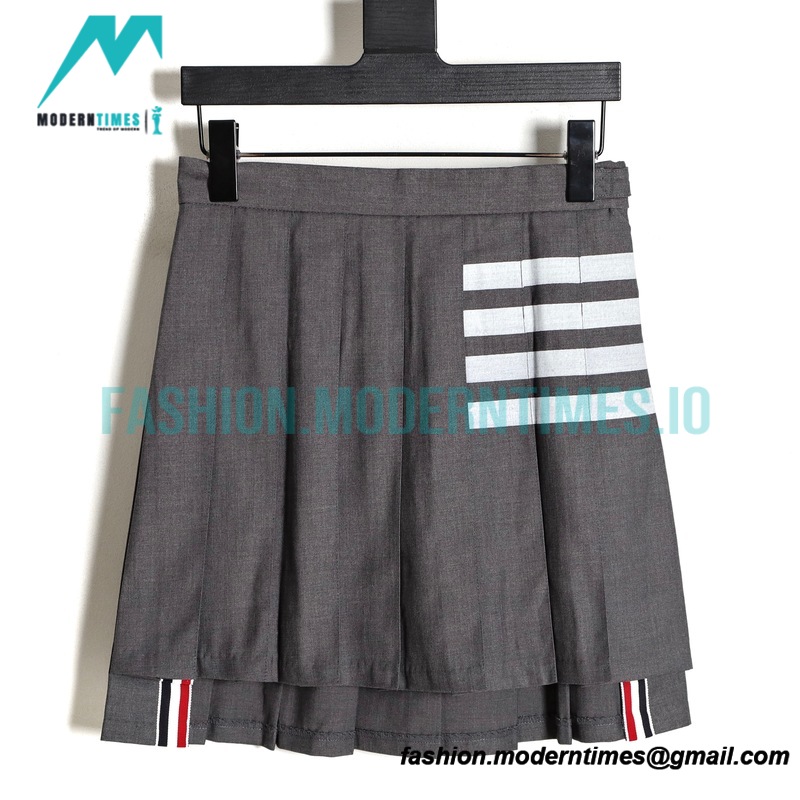 Thom Browne - 23SS Irregular Webbed Pleated Skirt