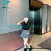 Thom Browne - 23SS Irregular Webbed Pleated Skirt