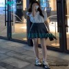 Thom Browne - 23SS Irregular Webbed Pleated Skirt