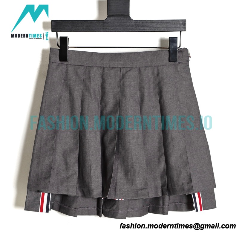 Thom Browne - 23SS Irregular Webbed Pleated Skirt