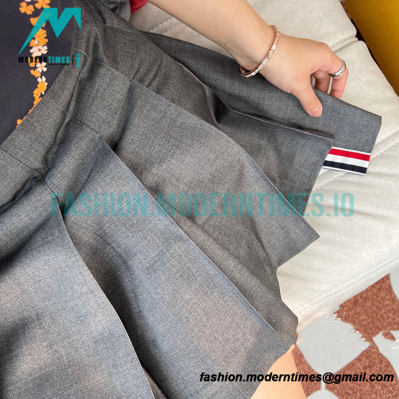 Thom Browne - 23SS Irregular Webbed Pleated Skirt