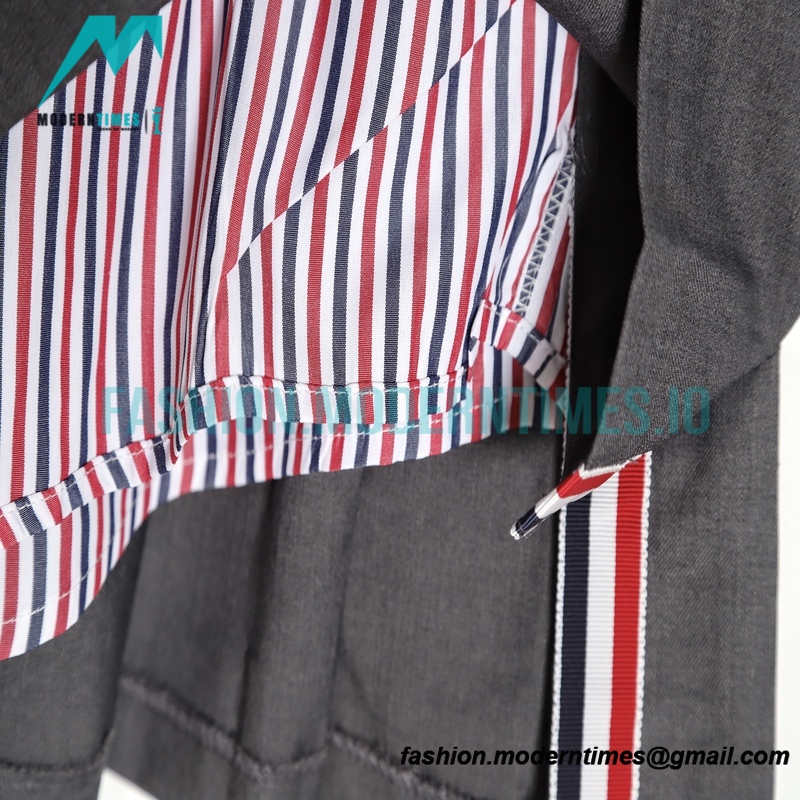 Thom Browne - 23SS Irregular Webbed Pleated Skirt