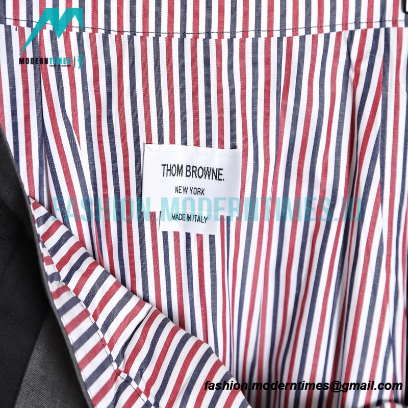  Thom Browne - 23SS Irregular Webbed Pleated Skirt
