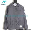 Thom Browne - 4-bar Mesh Hooded Trench Coat Jacket
