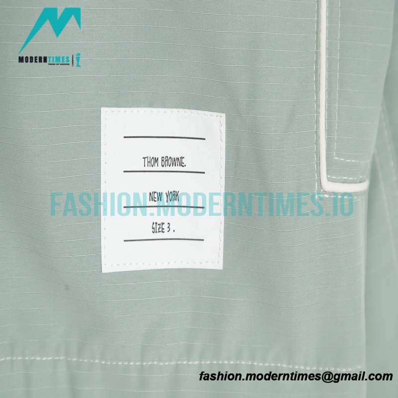 Thom Browne - Lines Nylon Woven Trench Coat