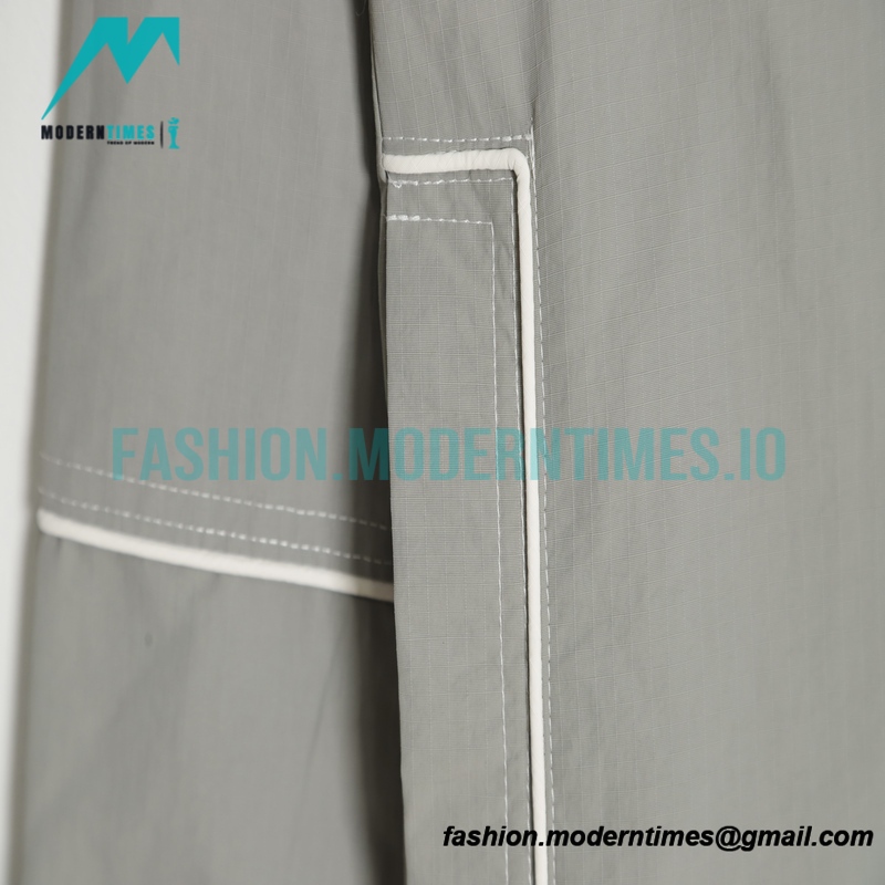 Thom Browne - Lines Nylon Woven Trench Coat