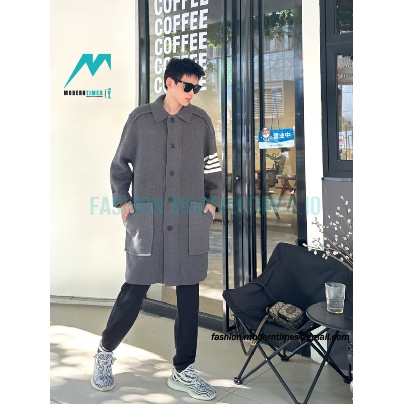 Thom Browne - 23FW Long Wool Jacket