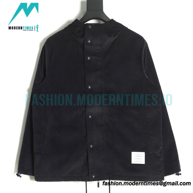 Thom Browne - 22 New Corduroy Hooded Hardshell Jacket
