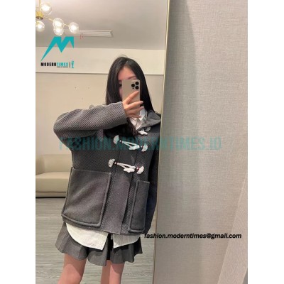 Thom Browne - 22FW Horn Button Hooded Jacket 