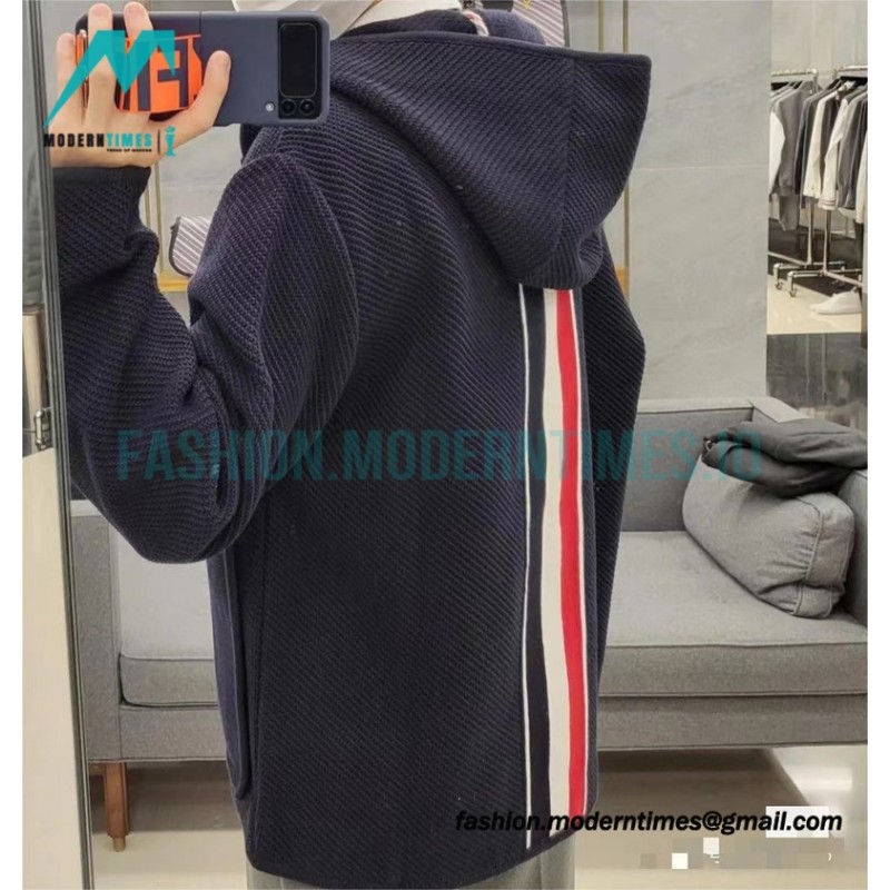 Thom Browne - 22FW Horn Button Hooded Jacket 
