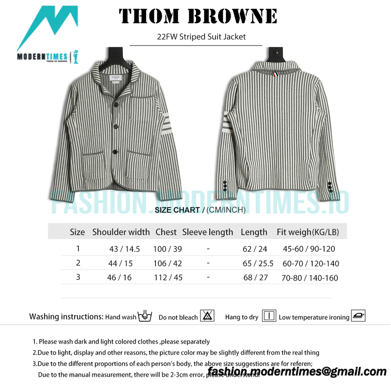 Thom Browne - 22FW Striped Suit Jacket