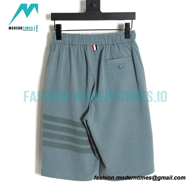 Thom Browne - 23SS Flannel Teal Shorts Pants