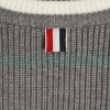  Thom Browne - 23SS Four-stripe Color-matching Pullover Long-sleeved Crewneck Sweater