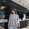 Thom Browne - 23SS Four-stripe Color-matching Pullover Long-sleeved Crewneck Sweater