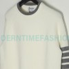  Thom Browne - 23SS Four-stripe Color-matching Pullover Long-sleeved Crewneck Sweater