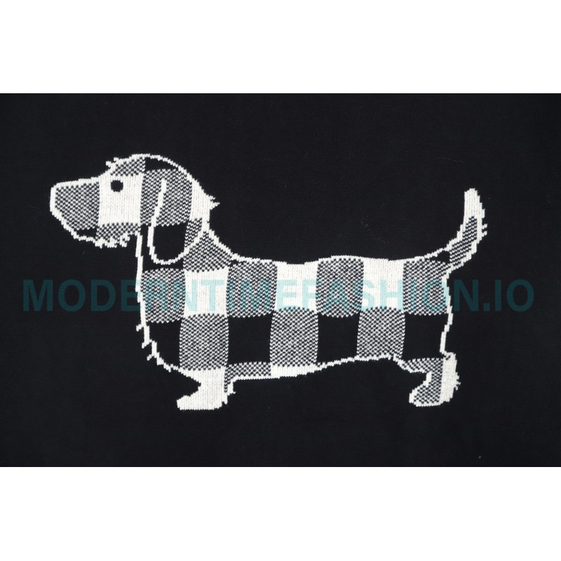Thom Browne - 23FW Check Dachshund Cardigan Sweater