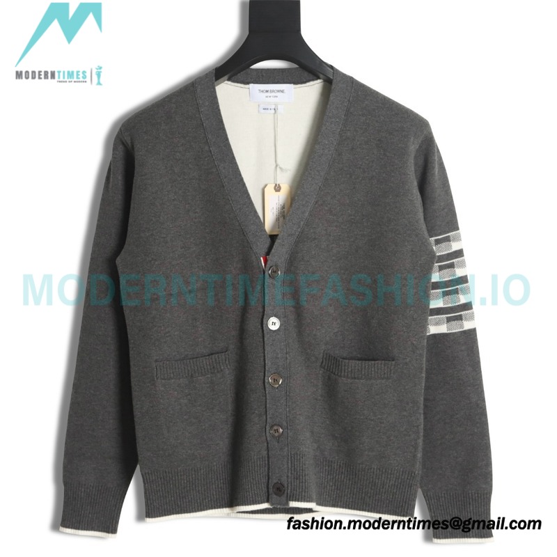 Thom Browne - 23FW Check Dachshund Cardigan Sweater