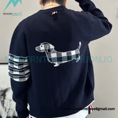 Thom Browne - 23FW Check Dachshund Cardigan Sweater
