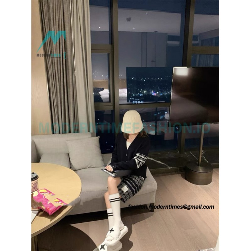 Thom Browne - 23FW Check Dachshund Cardigan Sweater