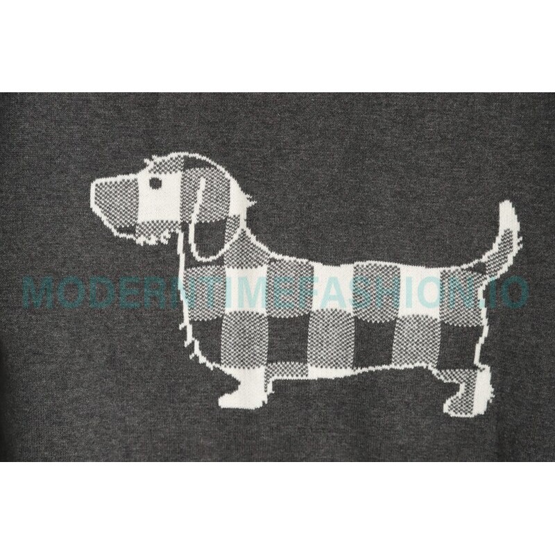 Thom Browne - 23FW Check Dachshund Cardigan Sweater