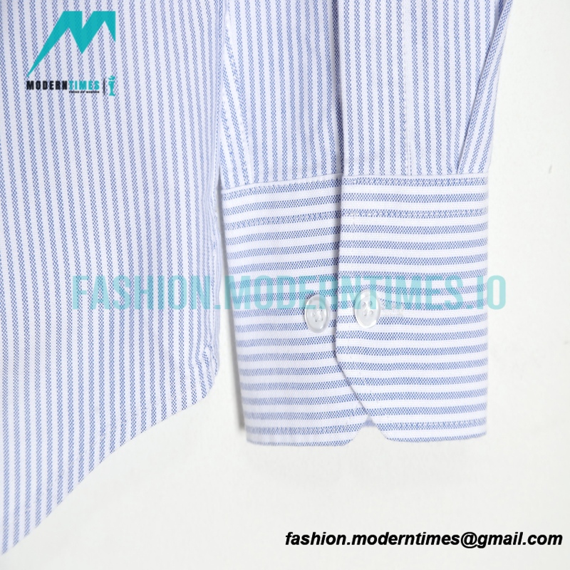 Thom Browne - Oxford Classic Striped Long-sleeved Shirt