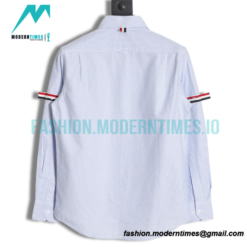 Thom Browne - Oxford Classic Striped Long-sleeved Shirt