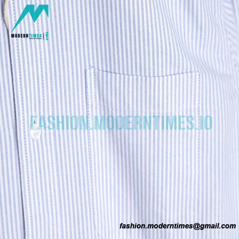 Thom Browne - Oxford Classic Striped Long-sleeved Shirt