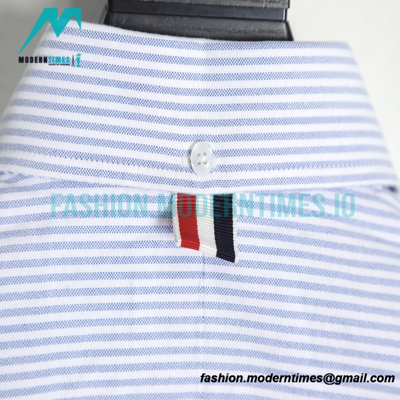 Thom Browne - Oxford Classic Striped Long-sleeved Shirt