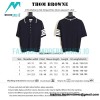 Thom Browne - 23SS Mulberry Silk Striped Polo Short-sleeved T-shirt