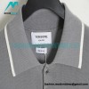 Thom Browne - 23SS Mulberry Silk Striped Polo Short-sleeved T-shirt