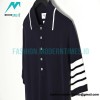 Thom Browne - 23SS Mulberry Silk Striped Polo Short-sleeved T-shirt