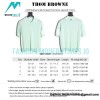 Thom Browne - 23SS Mulberry Silk Striped Polo Short-sleeved T-shirt