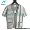 Thom Browne - 22ss Striped Short-sleeved Cardigan Sweatershirts