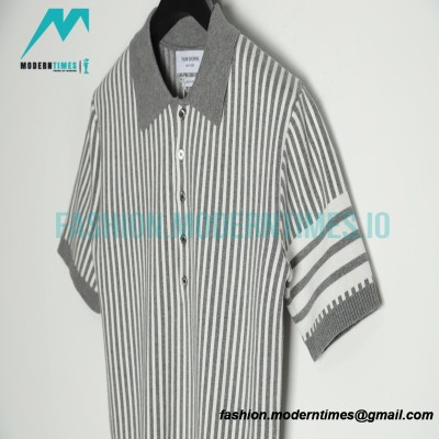  Thom Browne - 22ss Striped Shorts Polo Shirts