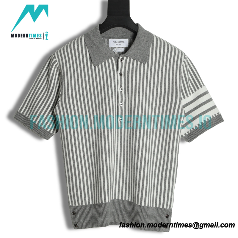  Thom Browne - 22ss Striped Shorts Polo Shirts