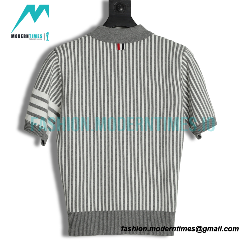  Thom Browne - 22ss Striped Shorts Polo Shirts