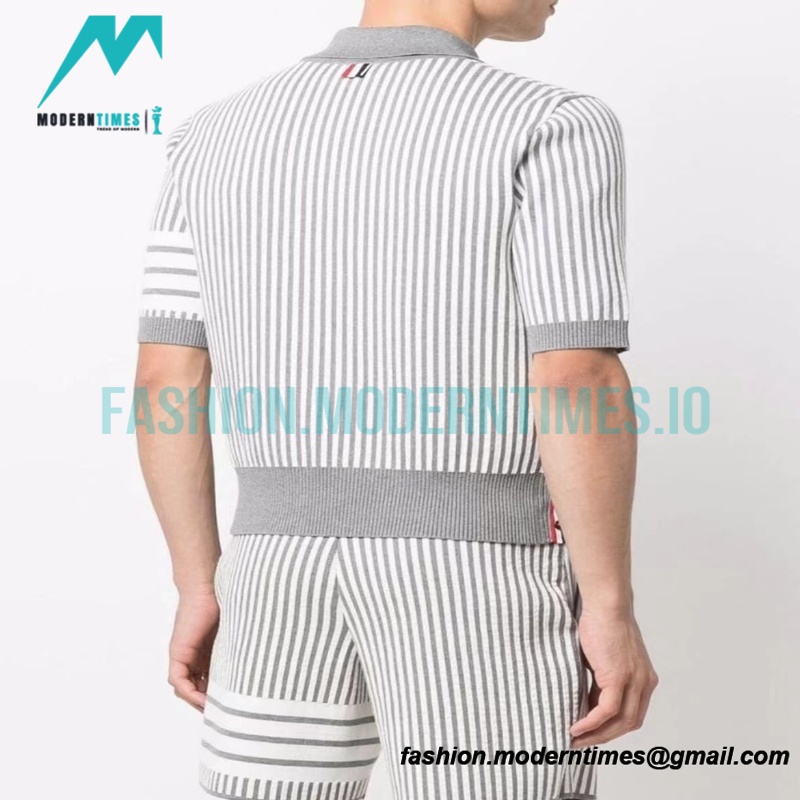  Thom Browne - 22ss Striped Shorts Polo Shirts