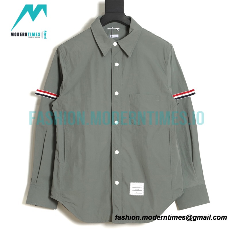 Thom Browne - Long-sleeved Three-color Shirt