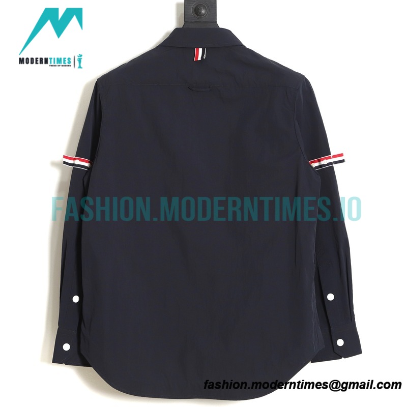 Thom Browne - Long-sleeved Three-color Shirt
