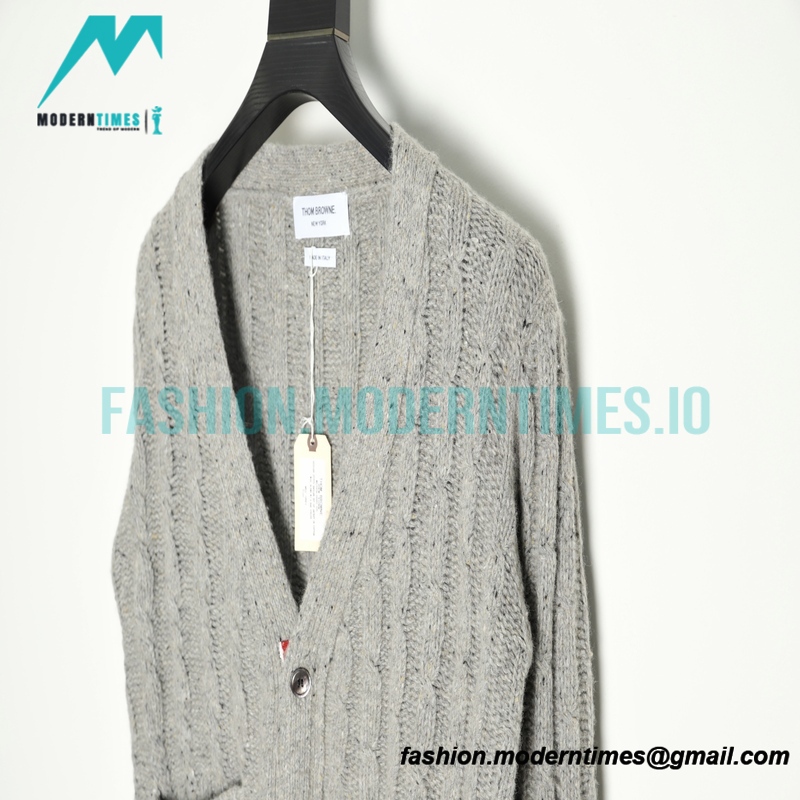 Thom Browne - 21FW Heavy Knit Cardigan Sweatershirt