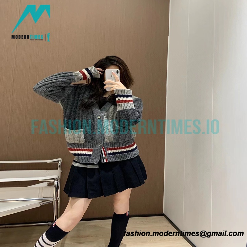 Thom Browne - 21FW Heavy Knit Cardigan Sweatershirt