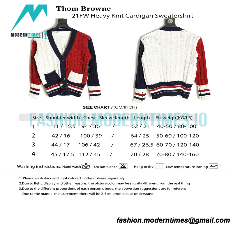 Thom Browne - 21FW Heavy Knit Cardigan Sweatershirt