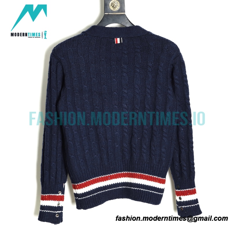 Thom Browne - 21FW Heavy Knit Cardigan Sweatershirt