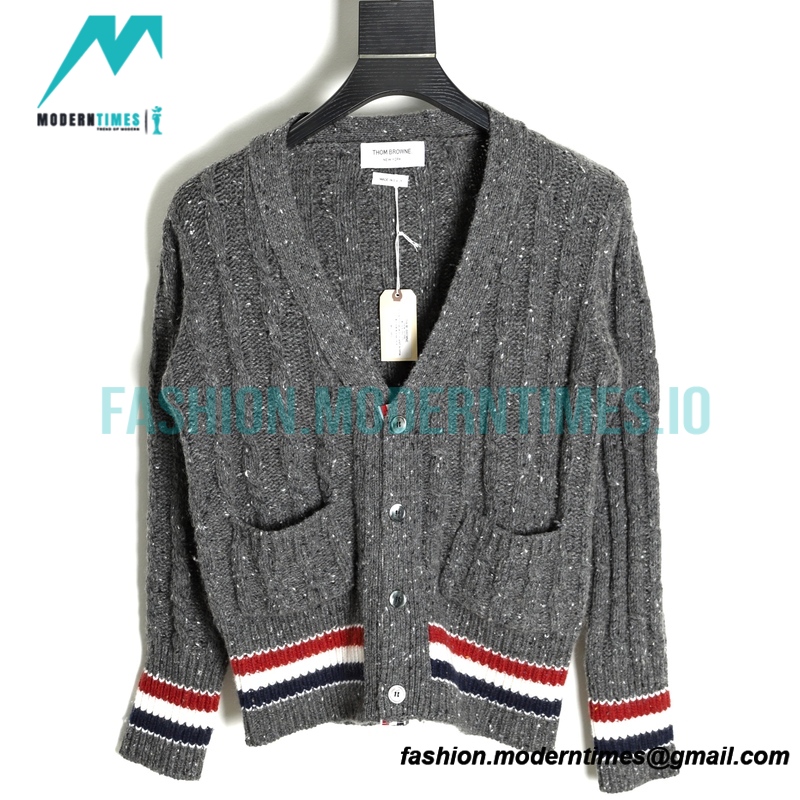 Thom Browne - 21FW Heavy Knit Cardigan Sweatershirt
