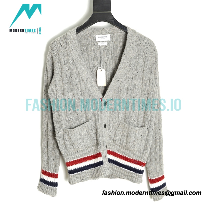 Thom Browne - 21FW Heavy Knit Cardigan Sweatershirt