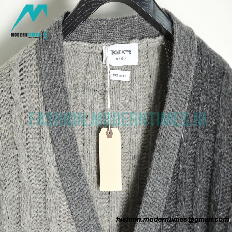 Thom Browne - 21FW Heavy Knit Cardigan Sweatershirt