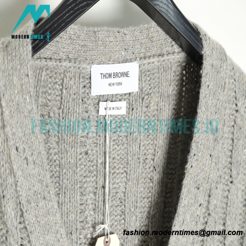 Thom Browne - 21FW Heavy Knit Cardigan Sweatershirt