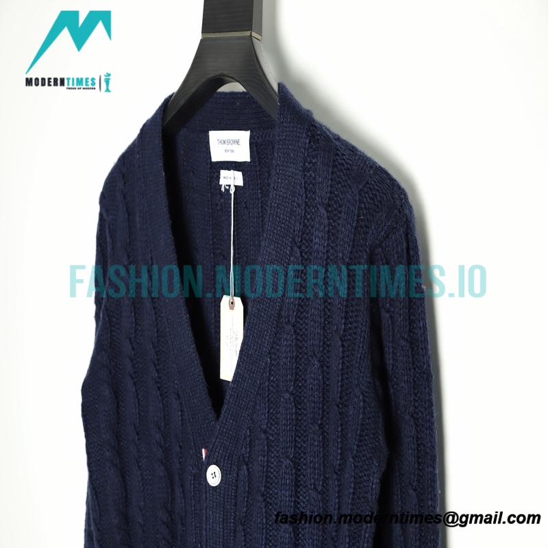 Thom Browne - 21FW Heavy Knit Cardigan Sweatershirt