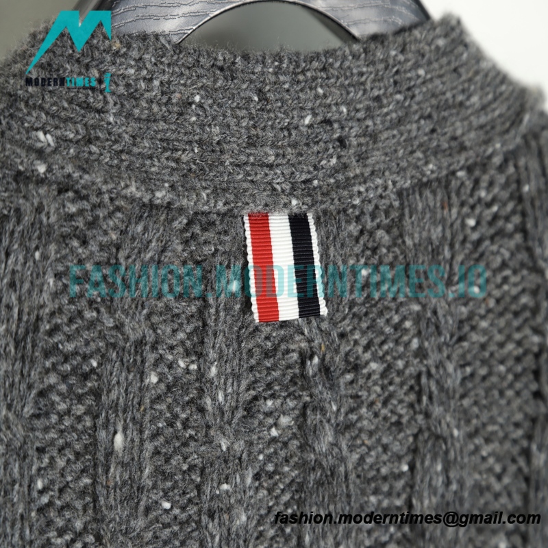 Thom Browne - 21FW Heavy Knit Cardigan Sweatershirt
