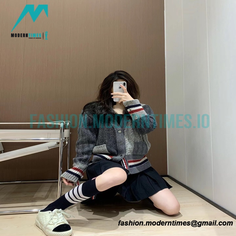 Thom Browne - 21FW Heavy Knit Cardigan Sweatershirt
